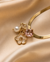 Floral Charm Gold-Plated Pendant Necklace for Women