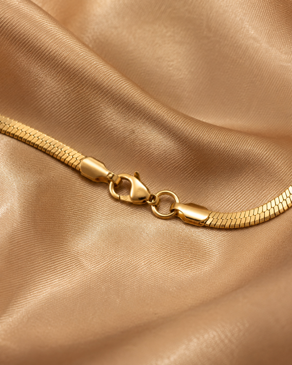 Classic Gold Snake Chain Necklace for Women
