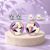 Shreevika Set of 3 Crystal, Pearl and Floral Stud Earrings for Women and Girls