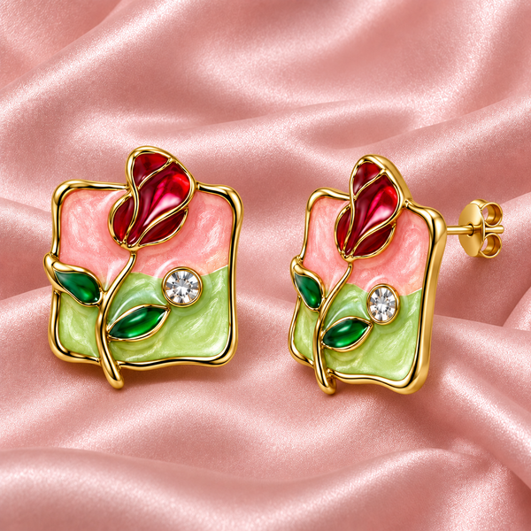 Shreevika Gold-Plated Floral Stud Earrings Combo for Women & Girls – Pack of 3 Pairs