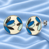 Shreevika Blue Floral, Pearl-Look & Clear Stud Earrings – 3 Pairs