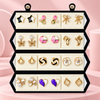 Shreevika Combo of 12 Pairs Gold-Tone Stud Earrings for Women & Girls | Pearl, Floral, Heart, Star & Bow Designs | Contemporary Fashion Jewellery